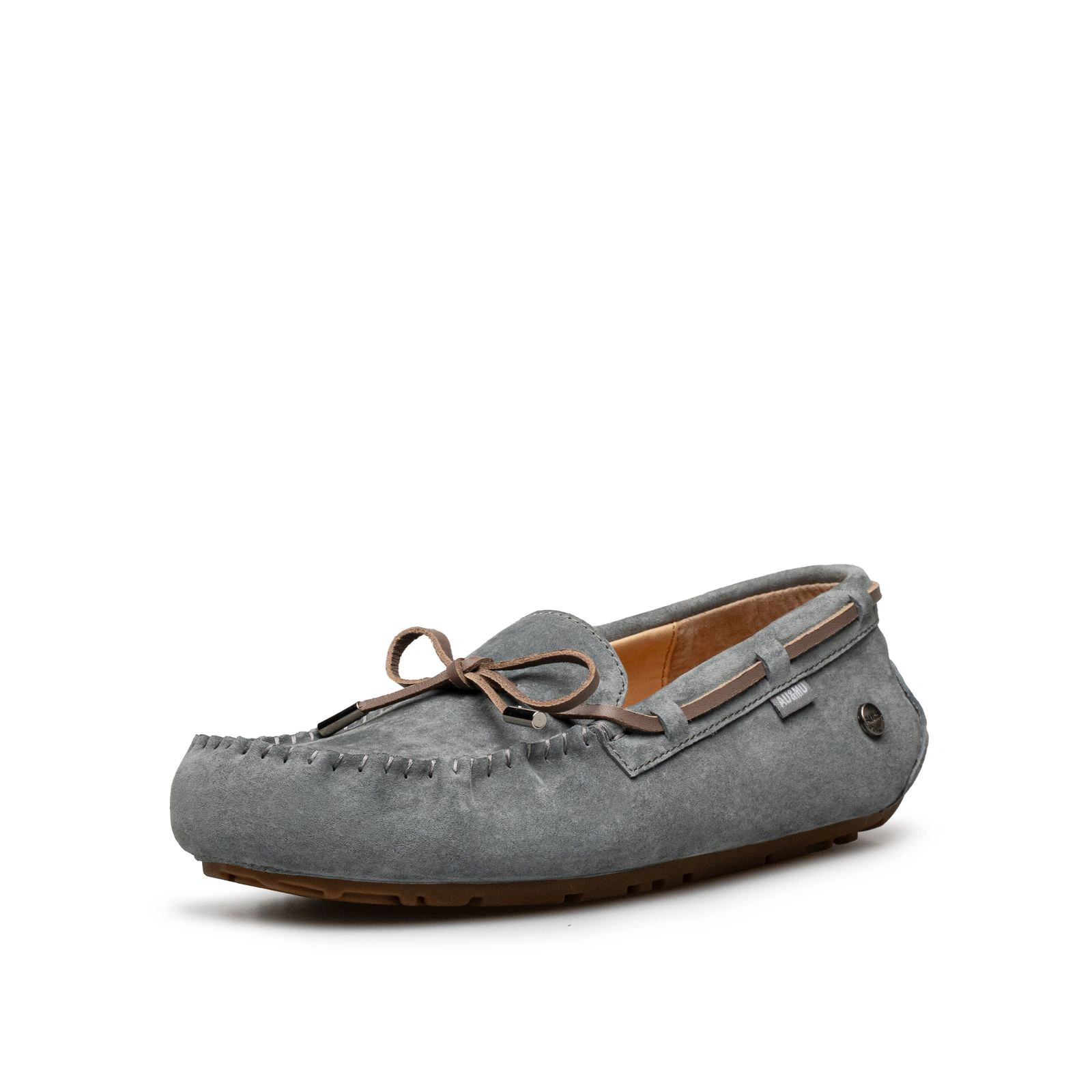 AU&MU Nomad Lace 围边系带莫卡辛单鞋 · 灰色