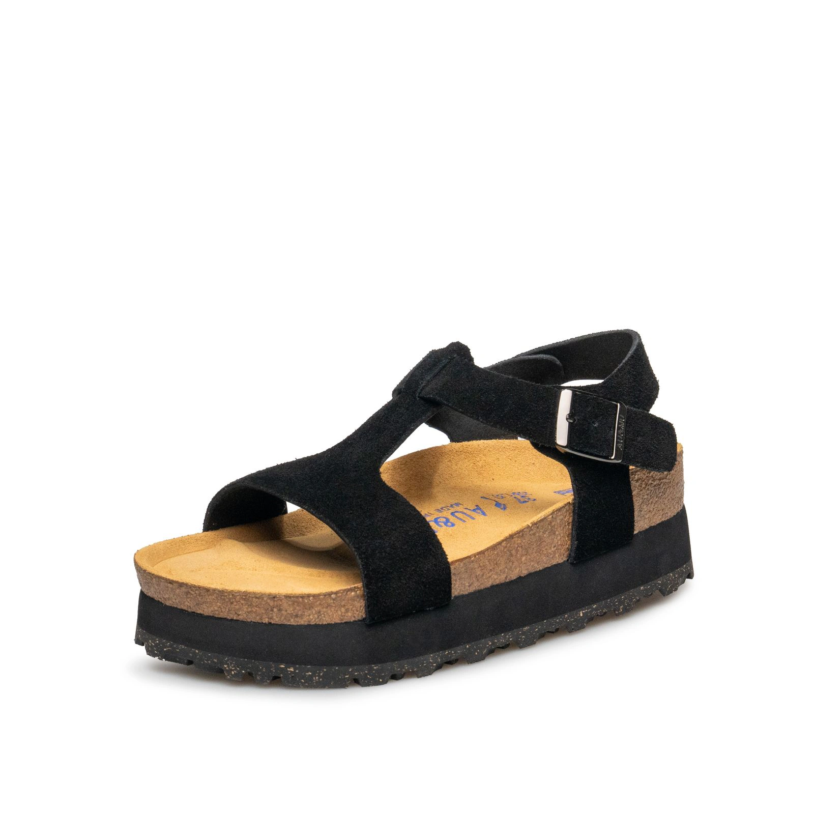 AU&MU Coast Sling 双扣后绊软木凉鞋 · 黑色